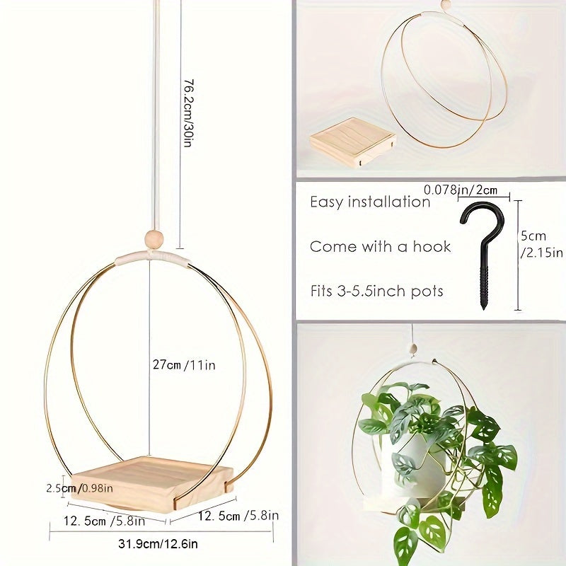 Golden Thread Plant Hanger