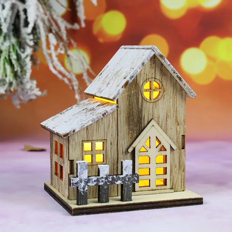 Wooden House Luminous Cabin