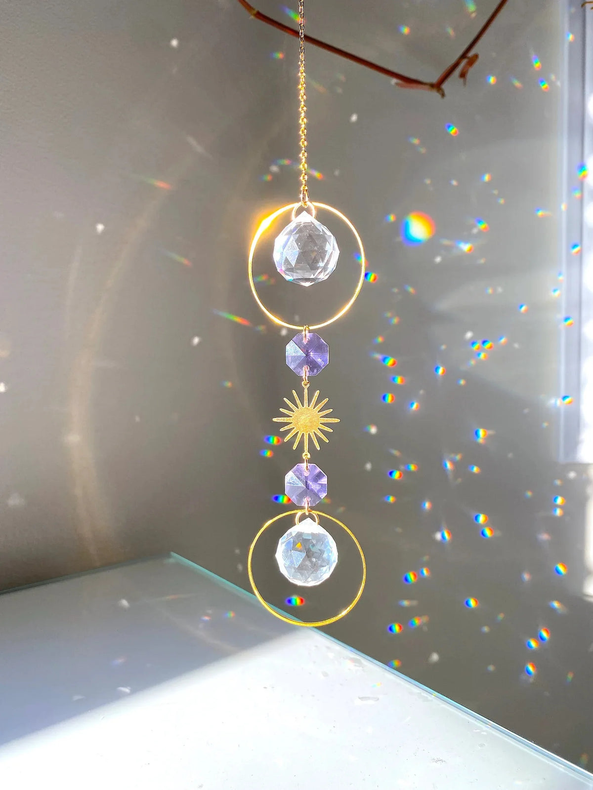 Crystal Sun Catcher Hanging Pendant