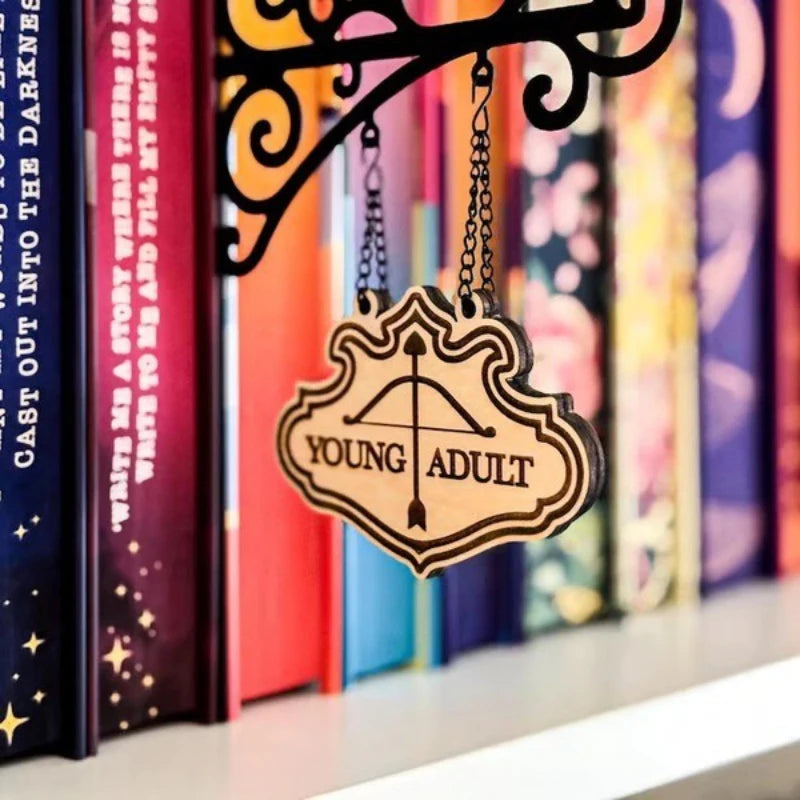 Bookcase signs