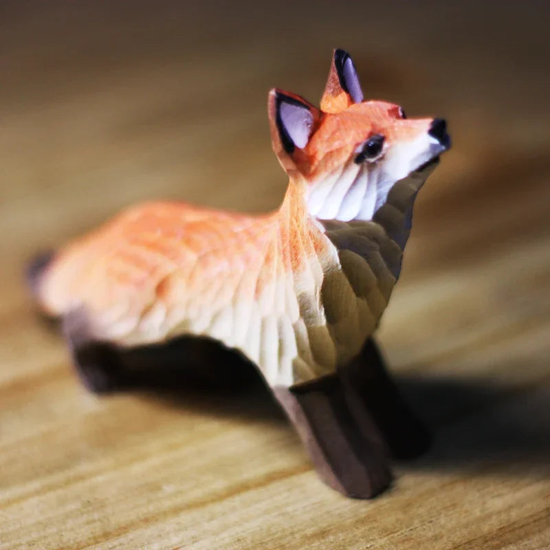 Wood Carved Fox