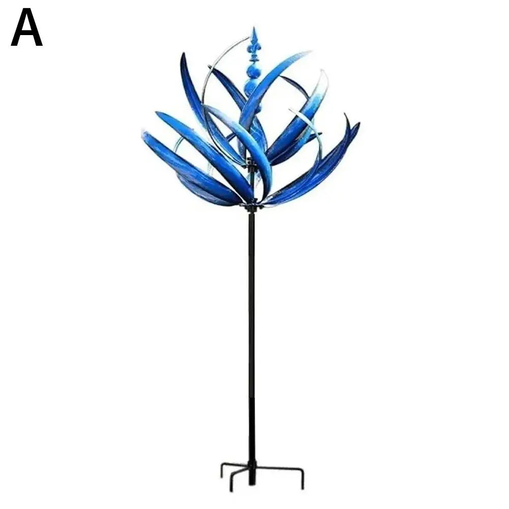 Retro Iron Windmill Garden Stake