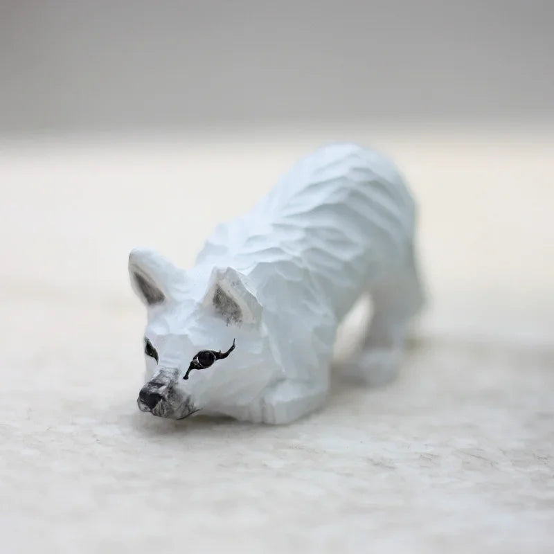 Wood Carved Fox