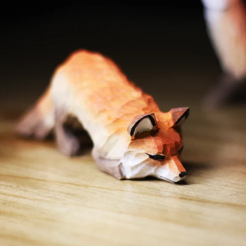 Wood Carved Fox