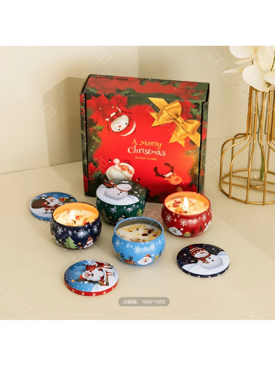 Soy flower candle set