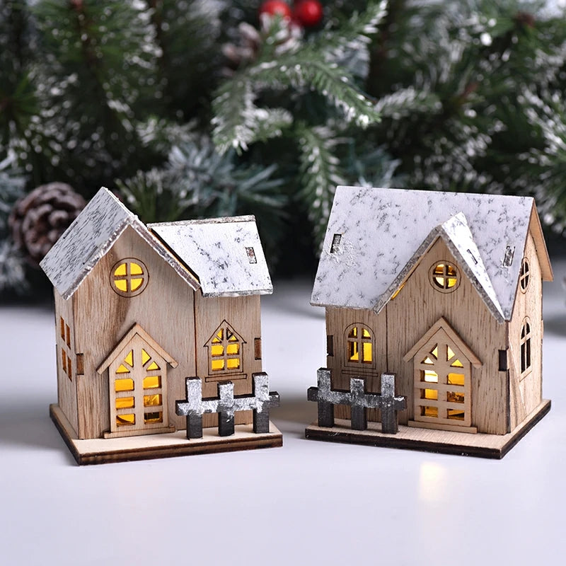 Wooden House Luminous Cabin