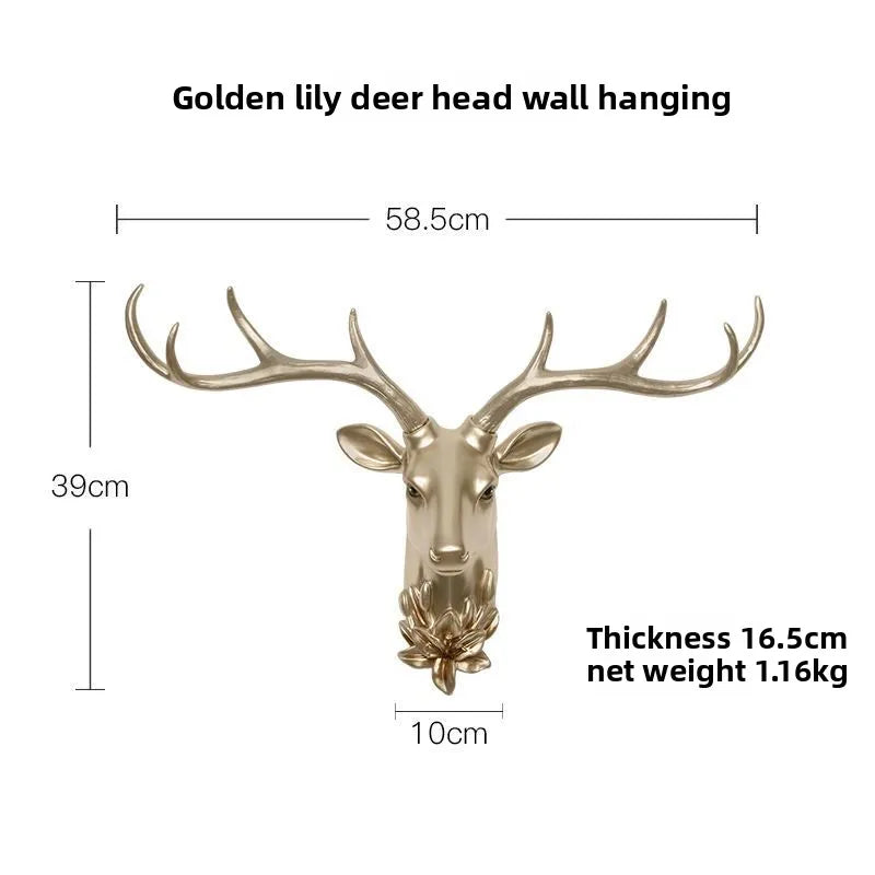 Reindeer Wall Art Sculpture