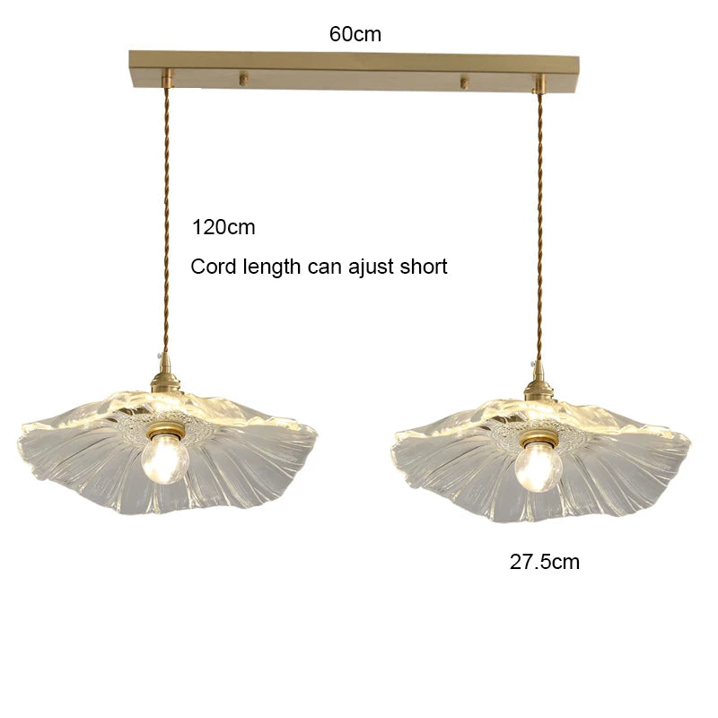 Vintage Pendant Glass Flower Lights