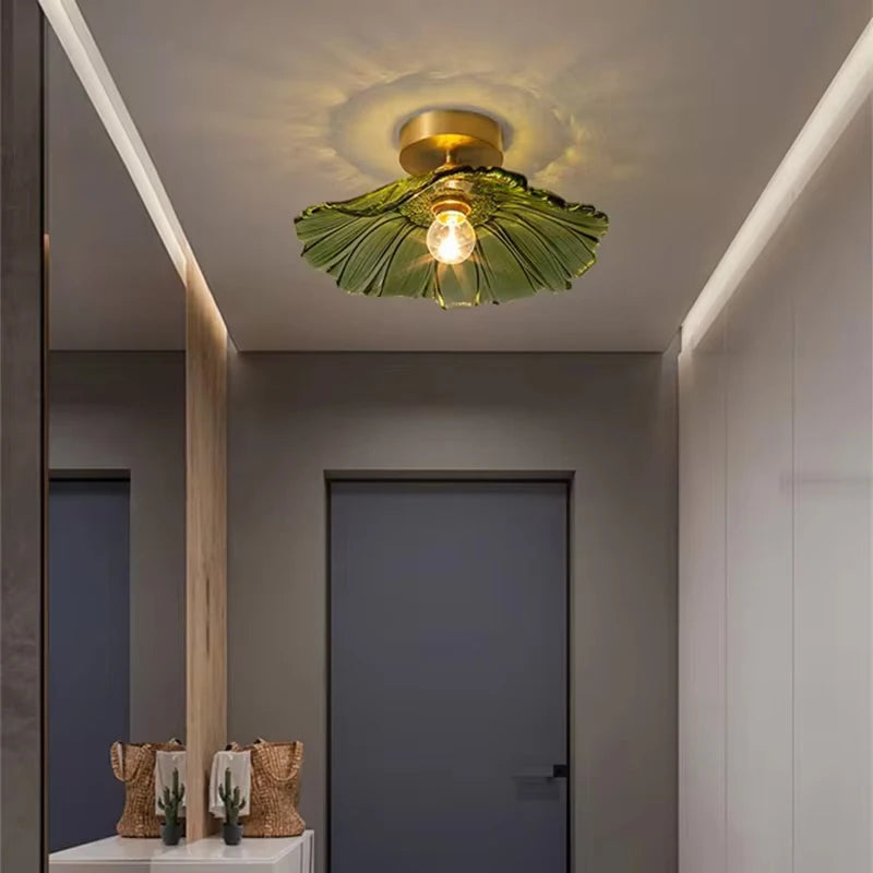 Vintage Pendant Glass Flower Lights