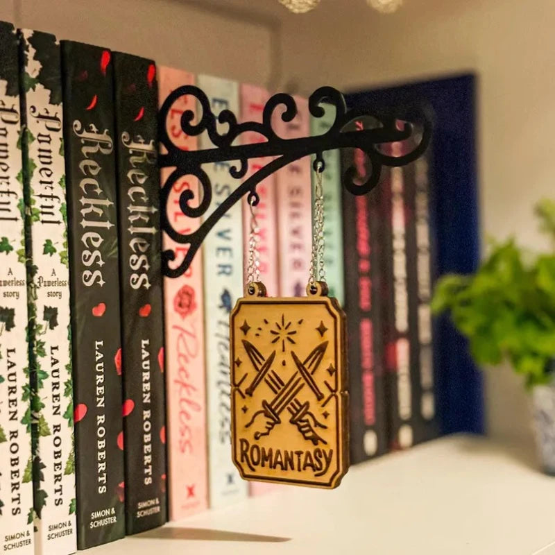 Bookcase signs