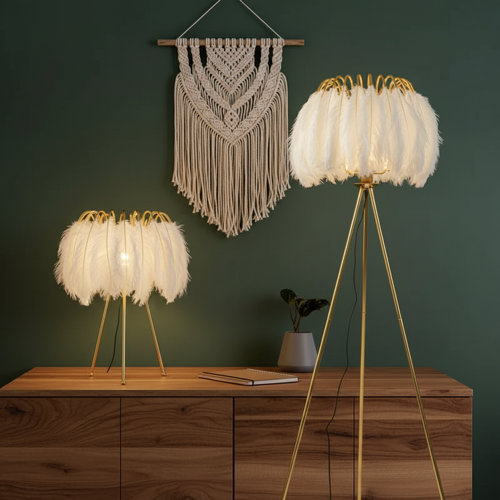 Fantasy Feather Lamp