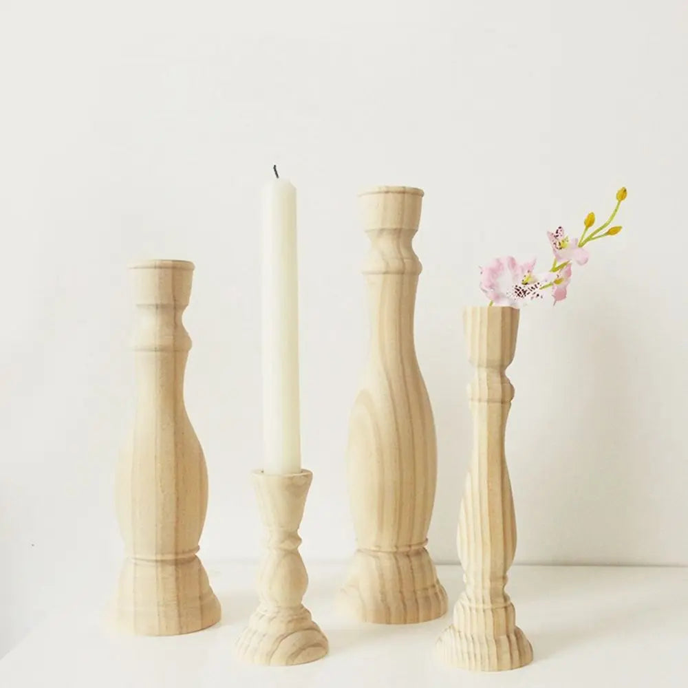 Classic Wooden Candle Stands