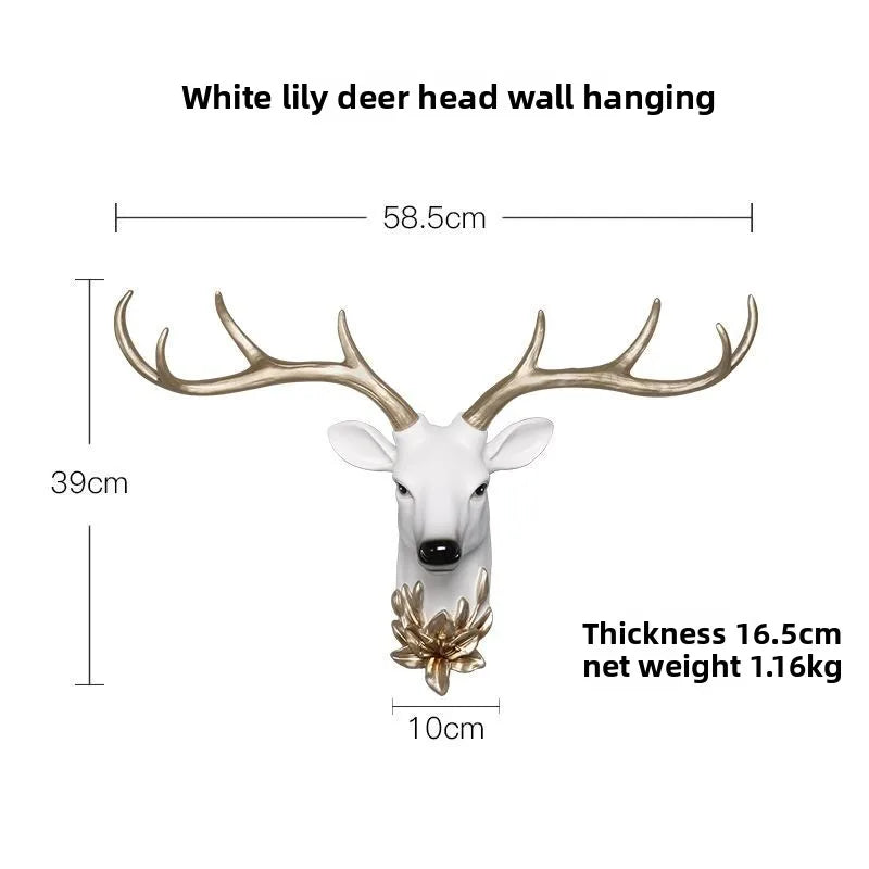 Reindeer Wall Art Sculpture