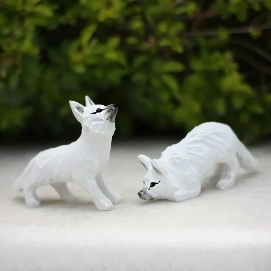 Wood Carved Fox