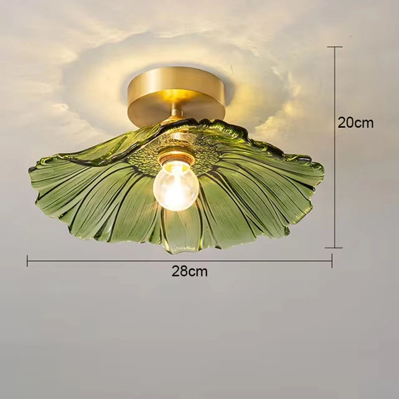 Vintage Pendant Glass Flower Lights