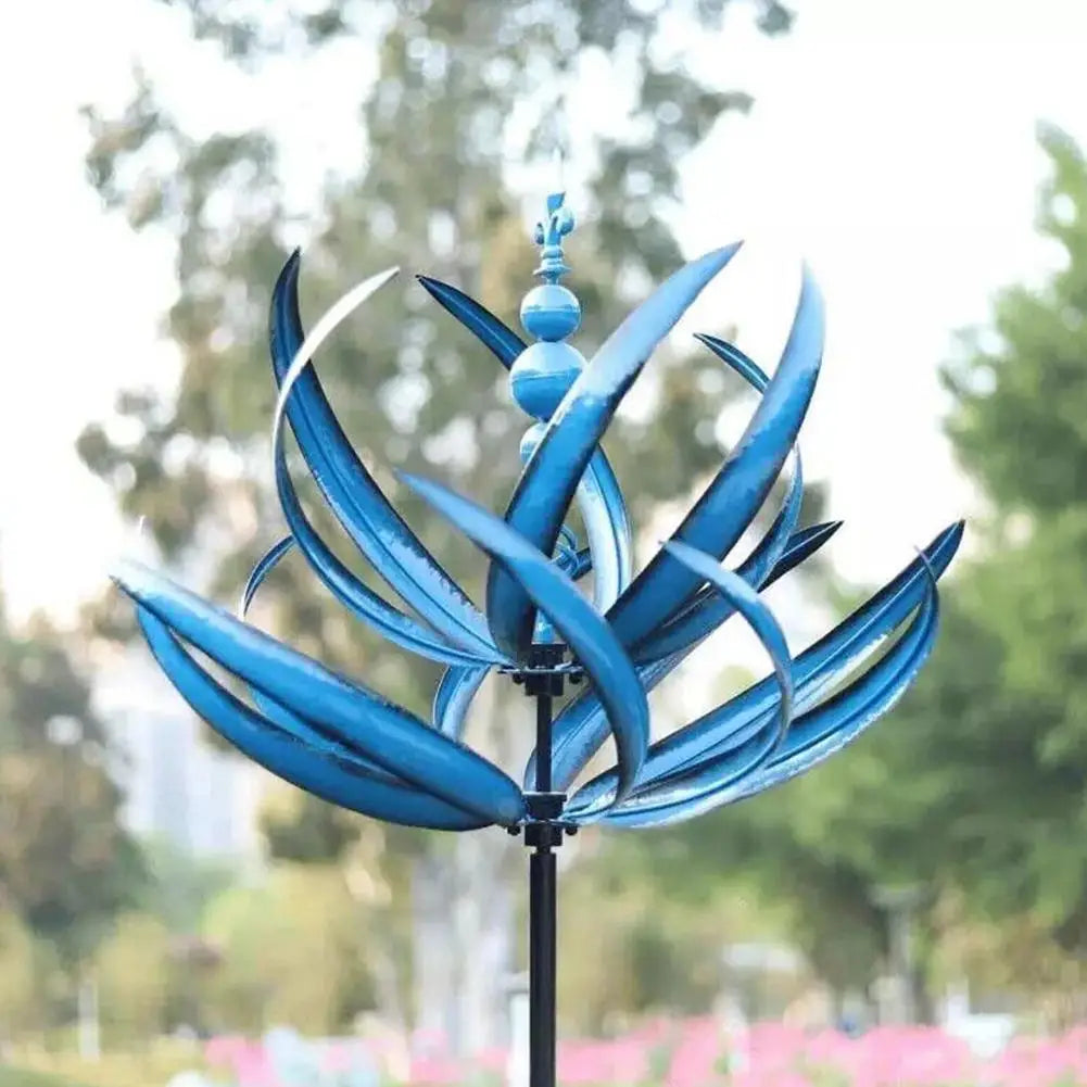 Retro Iron Windmill Garden Stake