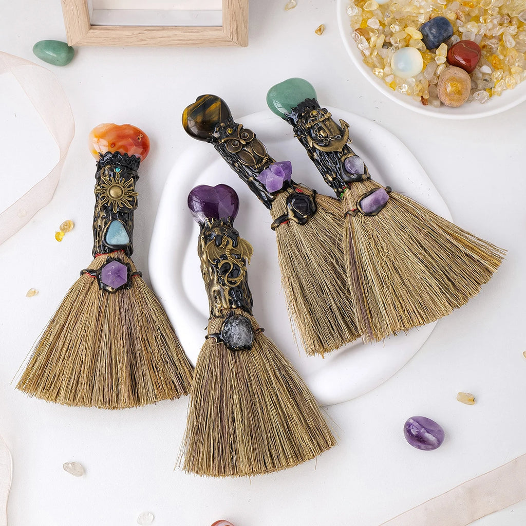 Crystal Heart Magic Broom