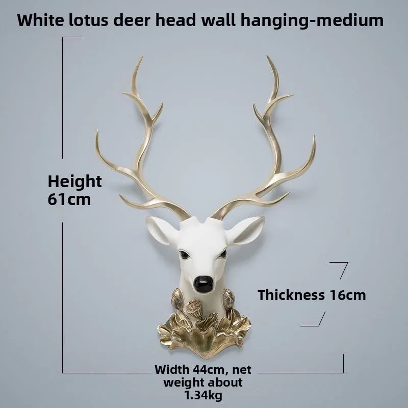 Reindeer Wall Art Sculpture