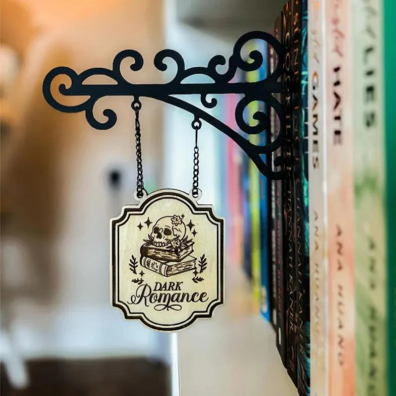 Bookcase signs