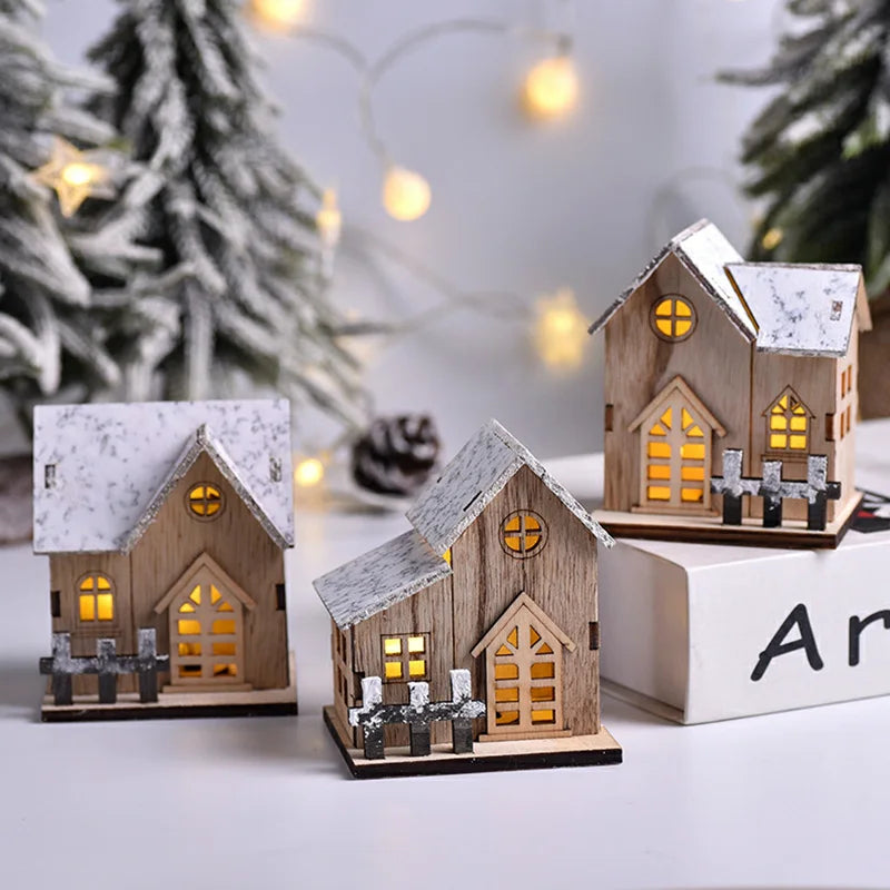 Wooden House Luminous Cabin