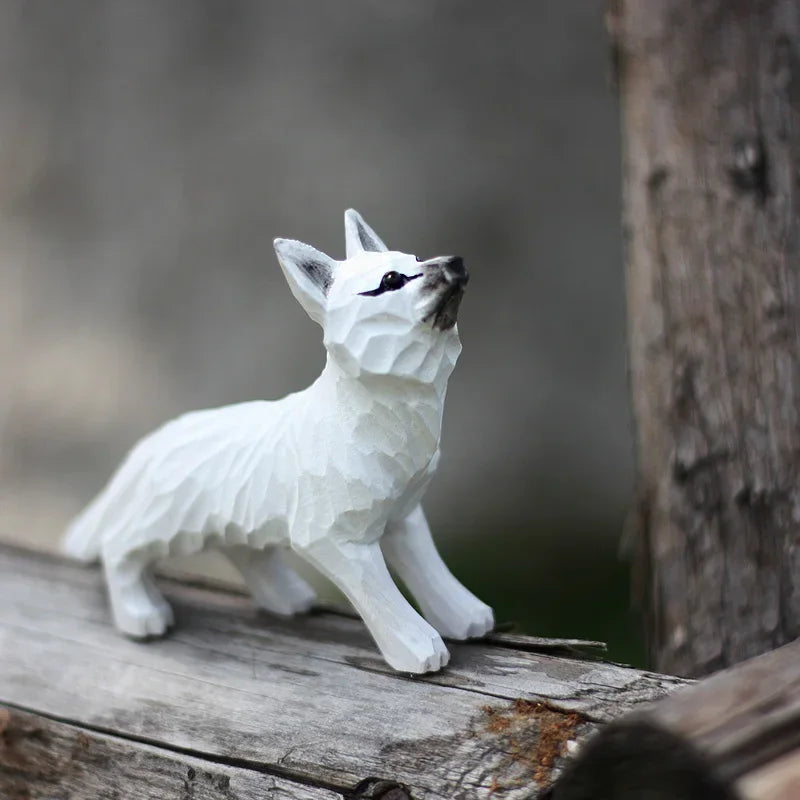 Wood Carved Fox