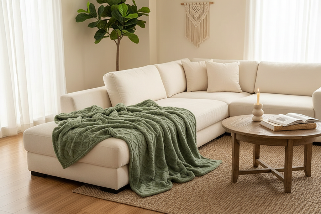 Sanctuary Fleece Blanket Lifestyle