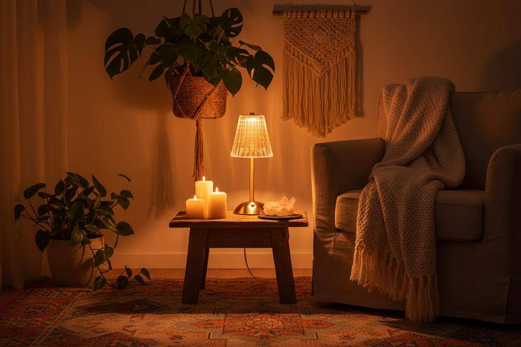 Soft Light Sanctuary Lamp Lifestyle