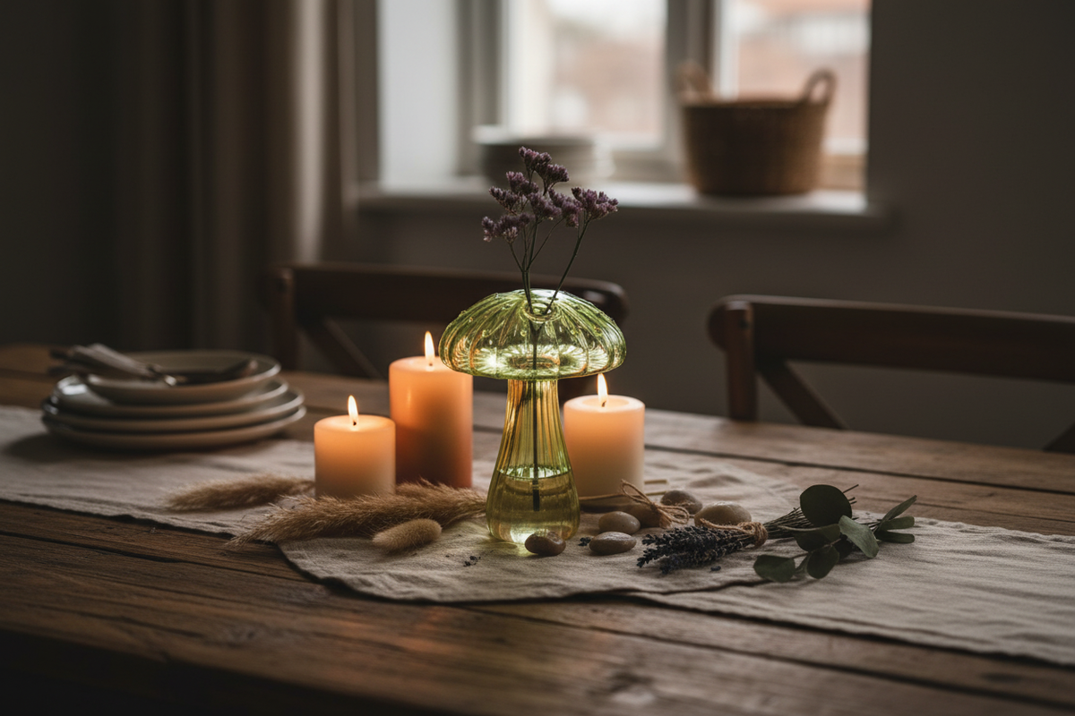 Woodland Magic Mushroom Vase - Dining Table